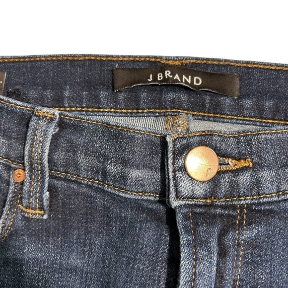 J Brand Dark Wash Distressed Skinny Jeans Sz 26 - Picture 6 of 11